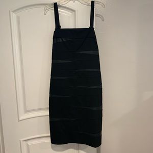 Black fitted dress